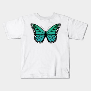 Mariposa monarca - TURQUOISE Kids T-Shirt